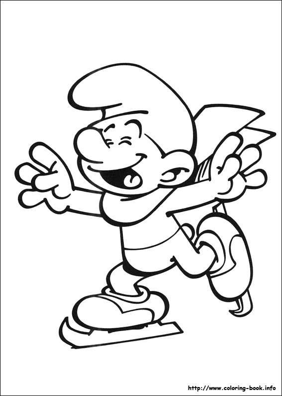 The Smurfs coloring picture